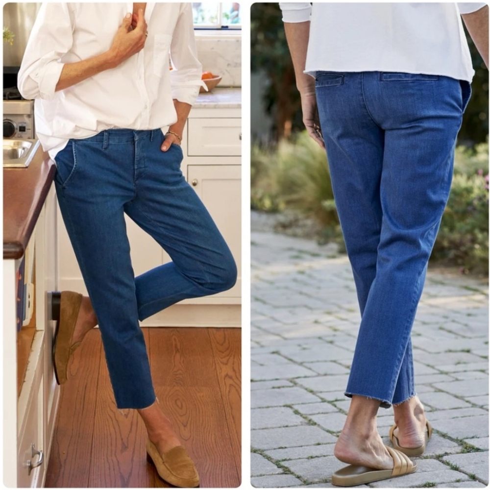 Frank & Eileen Wicklow The Italian Chino Pants Denim Size 6